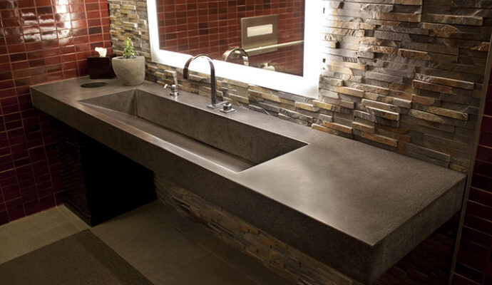 Concrete sinks-We offer custom concrete solutions including Polished concrete, Stained concrete, Epoxy Floor, Sealed concrete, Stamped concrete, Concrete overlay, Concrete countertops, Concrete summer kitchens, Driveway repairs, Concrete pool water falls, and more.